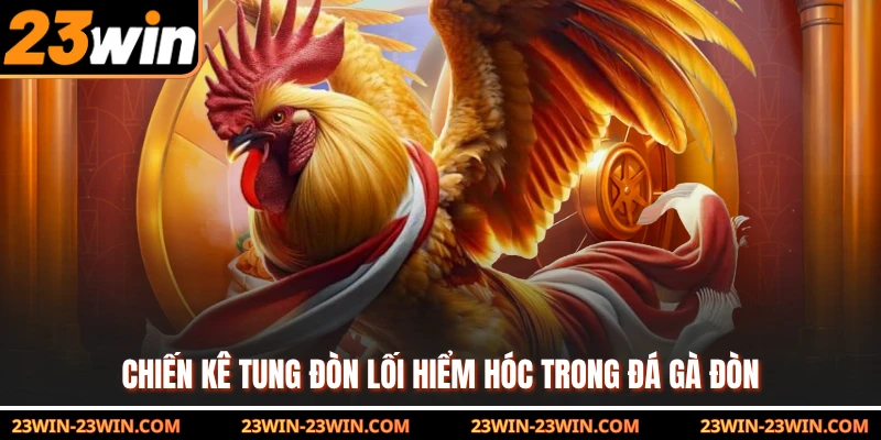 Chiến kê tung đòn lối hiểm hóc trong đá gà đòn